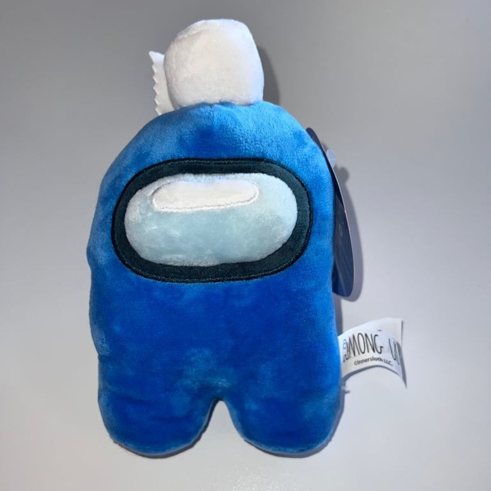 Toikido Among Us Series 2 7" Blue Crewmate Plush with Toilet Paper Hat Imposter